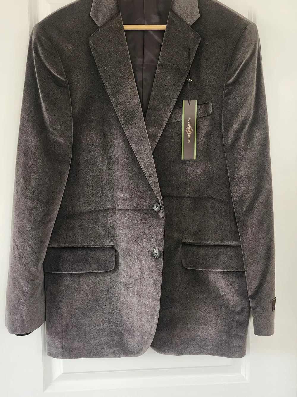 NWT Joseph Abboud Gray Velvet Blazer Sport Coat Men’s 42R $695